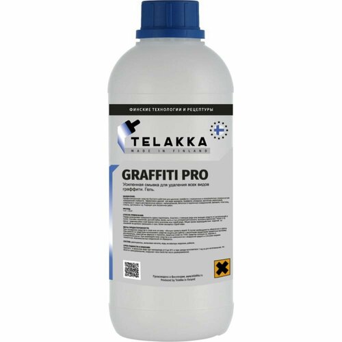 Усиленная смывка для удаления всех видов граффити Telakka GRAFFITI PRO смывка для удаления граффити syntilor graffito 13 кг