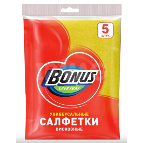 Салфетки вискозные Bonus 5 шт 399₽