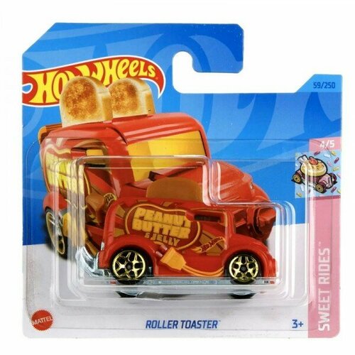 Машинка Mattel Hot Wheels Roller Toaster, арт. HKH20 (5785) (059 из 250) hot wheels гоночные машинки книжка игра с волшебным мелком