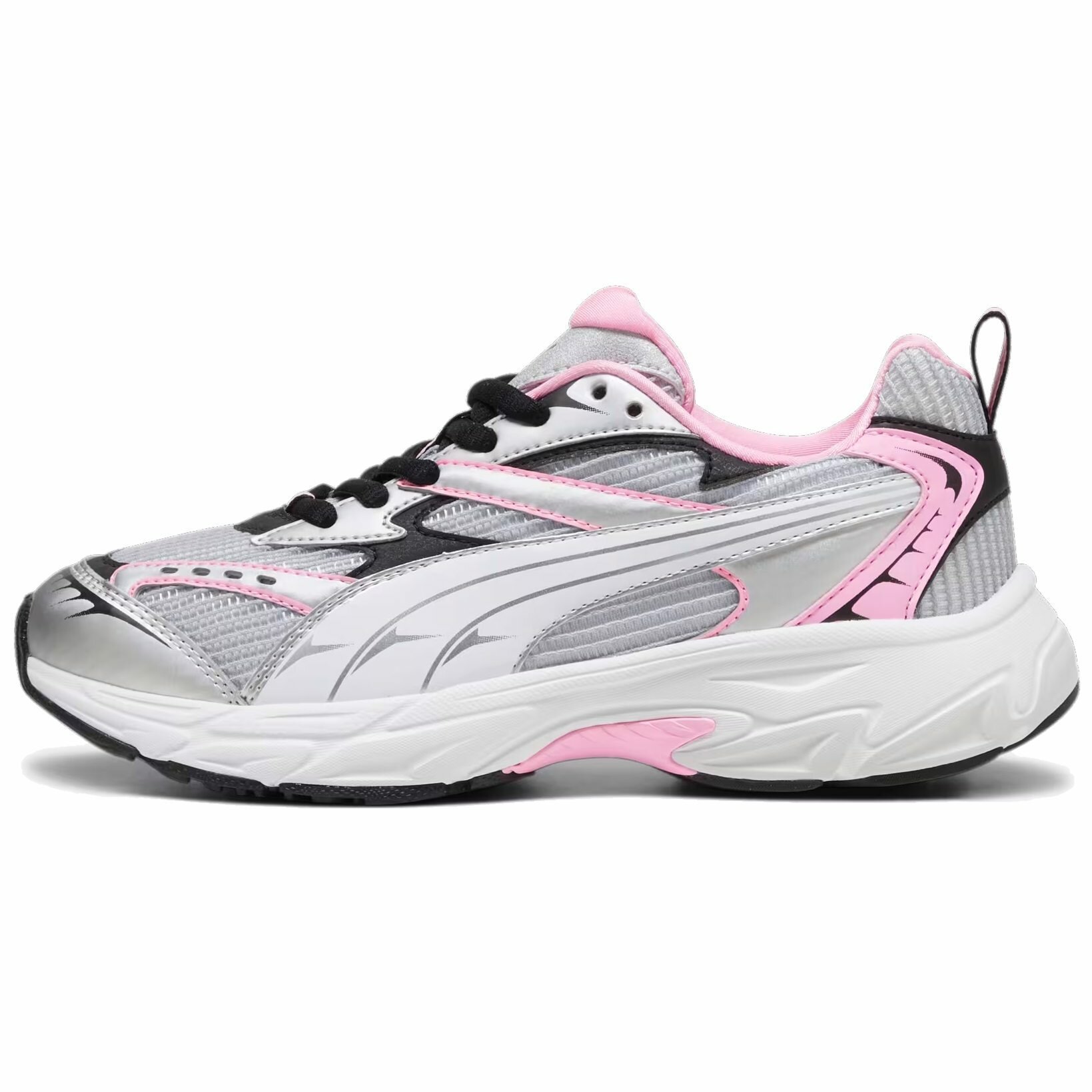 Кроссовки PUMA Morphic Athletic, цвет серый / розовый, размер 35 RU