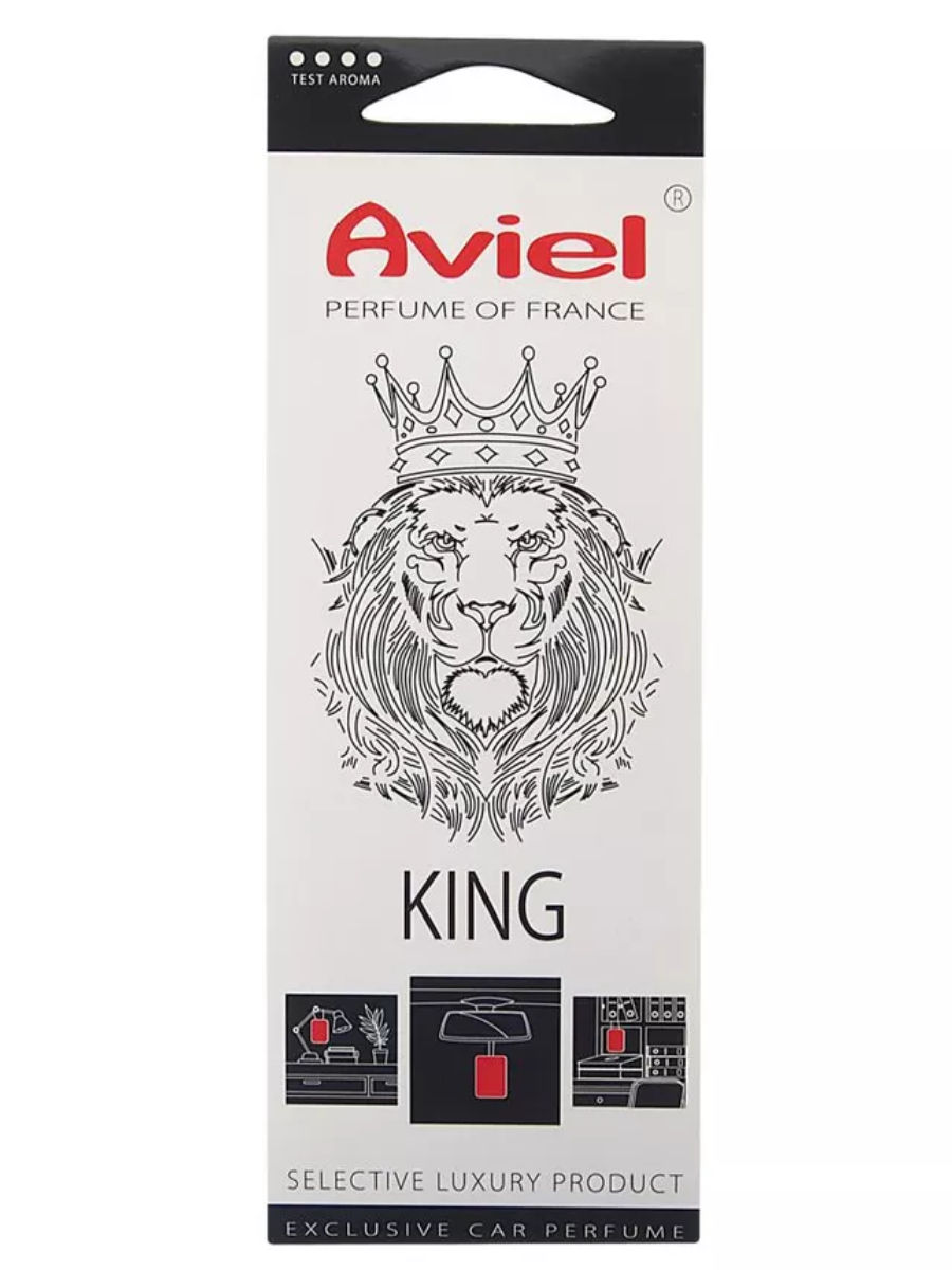 Картонный ароматизатор King от бренда Aviel