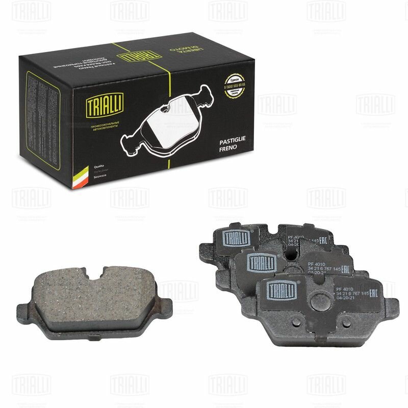 Колодки тормозные дисковые задние TRIALLI PF4010 для автомобиля BMW 1, FIAT DUCATO, MINI MINI COUNTRYMAN