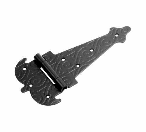 Петля-стрела DOMART ПС-200, кованая, фигурная, универсальная, черная, 20 см — фото 1