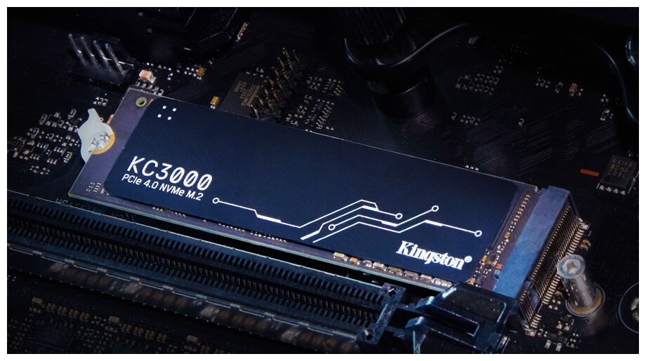 Твердотельные накопители (SSD) KINGSTON Накопитель SSD Kingston PCI-E 4.0 x4 1Tb SKC3000S/1024G KC3000 M.2 2280 — фото 1