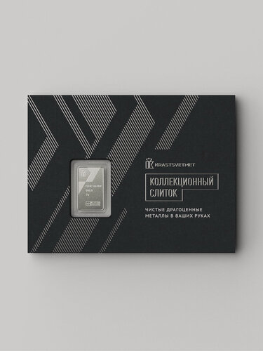 Изображение товара Krastsvetmet Серебряный слиток 999,9 пробы 5 грамм
