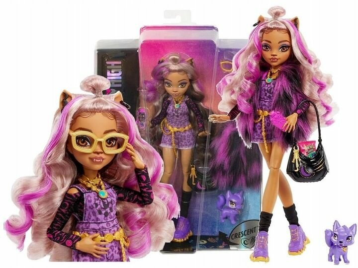 Кукла Mattel Monster High Clawdeen Wolf Клодин Вульф аксессуарами HHK52