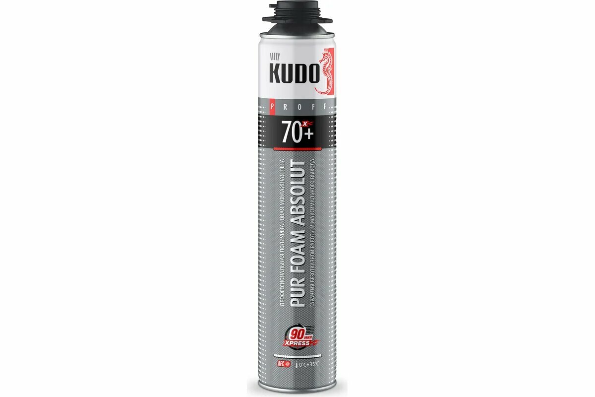Профессиональная монтажная пена Kudo Proff Absolut Xpress 70+, летняя, 1000 мл