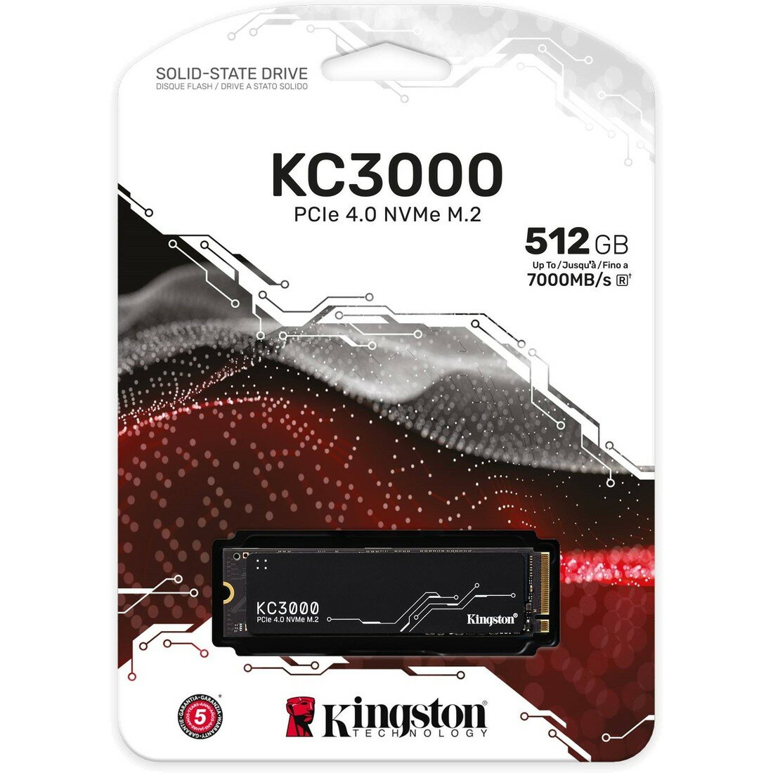 Накопитель SSD M.2 Type PCI-E 4.0 x4 512 Гб Kingston SKC3000S/512G