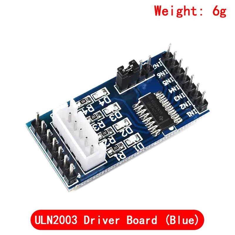 Шаговый двигатель 28BYJ-48-5V + плата драйвера ULN2003 Si Tai&SH, ULN2003 Blue Board