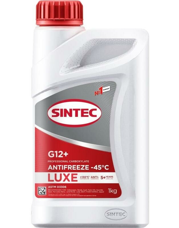 Sintec Антифриз Sintec LUXE G12+ (1кг) -45 красный 990559