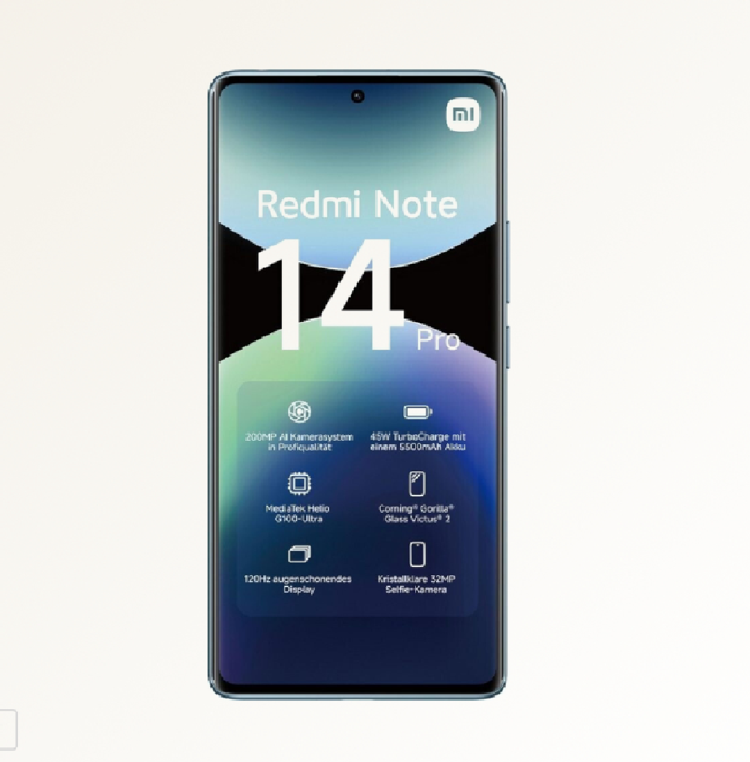 Смартфон Xiaomi Redmi Note 14 Pro 12GB+512GB Ocean Blue Ростест — фото 1
