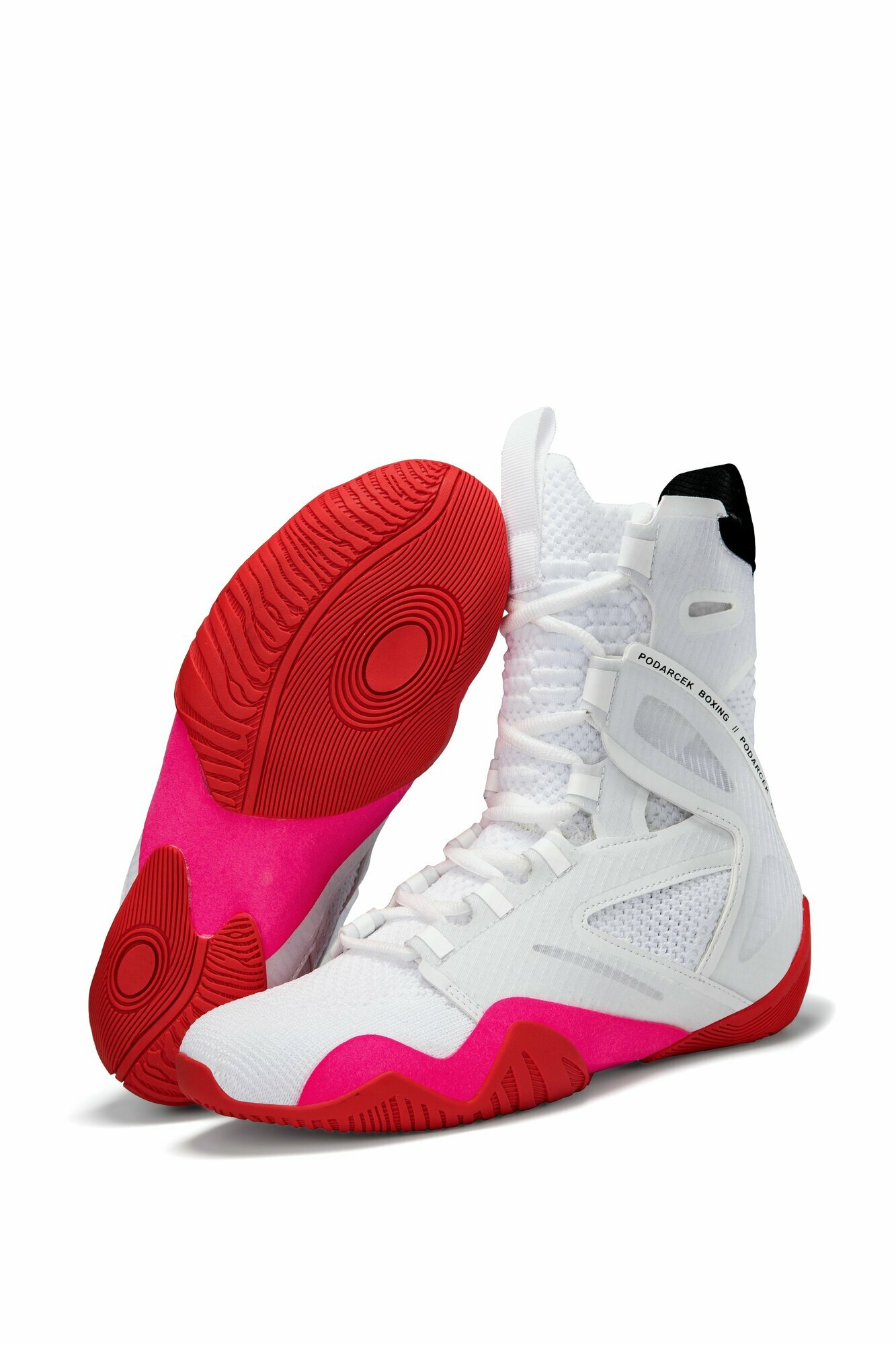 Боксерки PODARCEK, размер 37, белый, красный, розовый