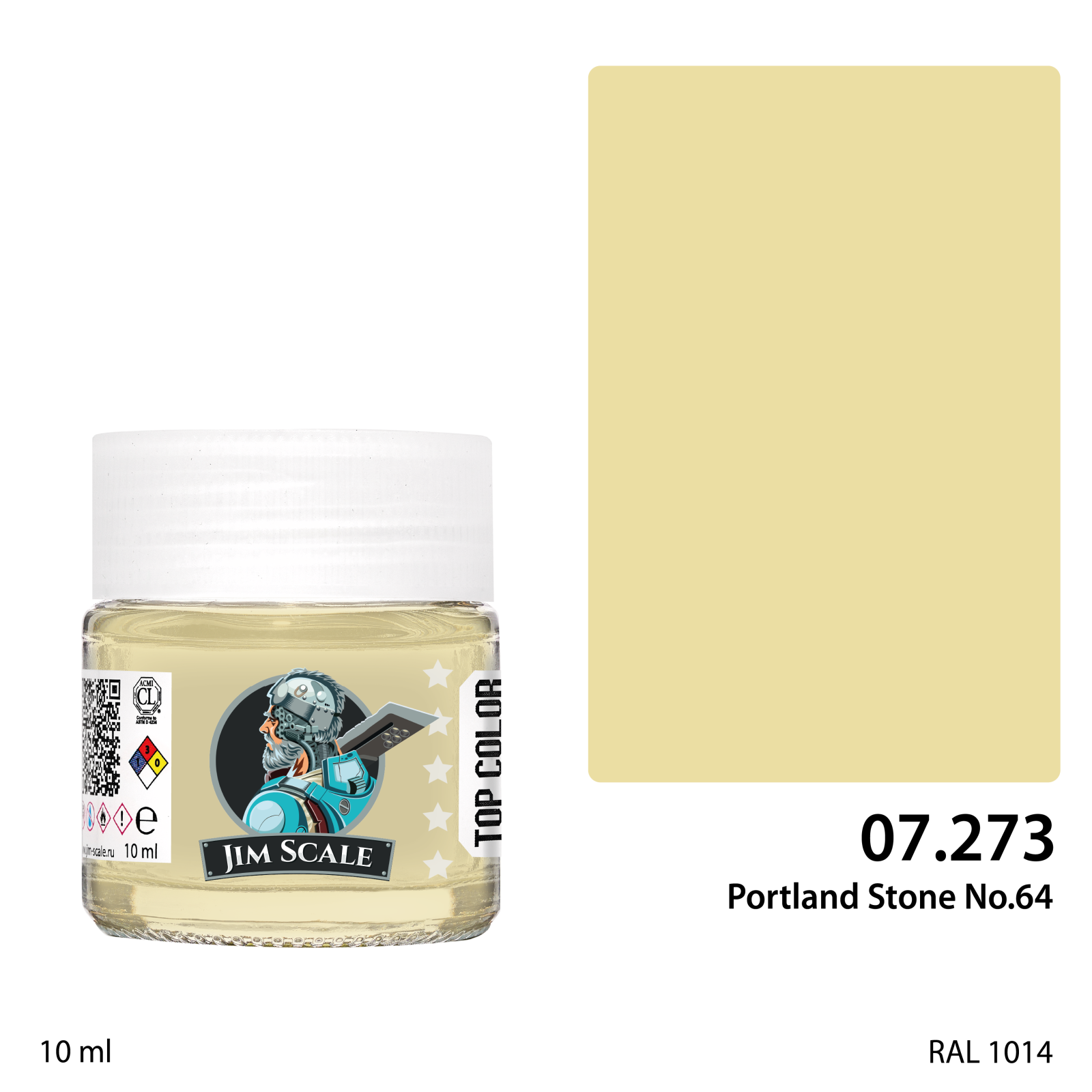 Спиртовая краска Jim Scale Портлендский камень №64 (Portland Stone No.64), 10 мл