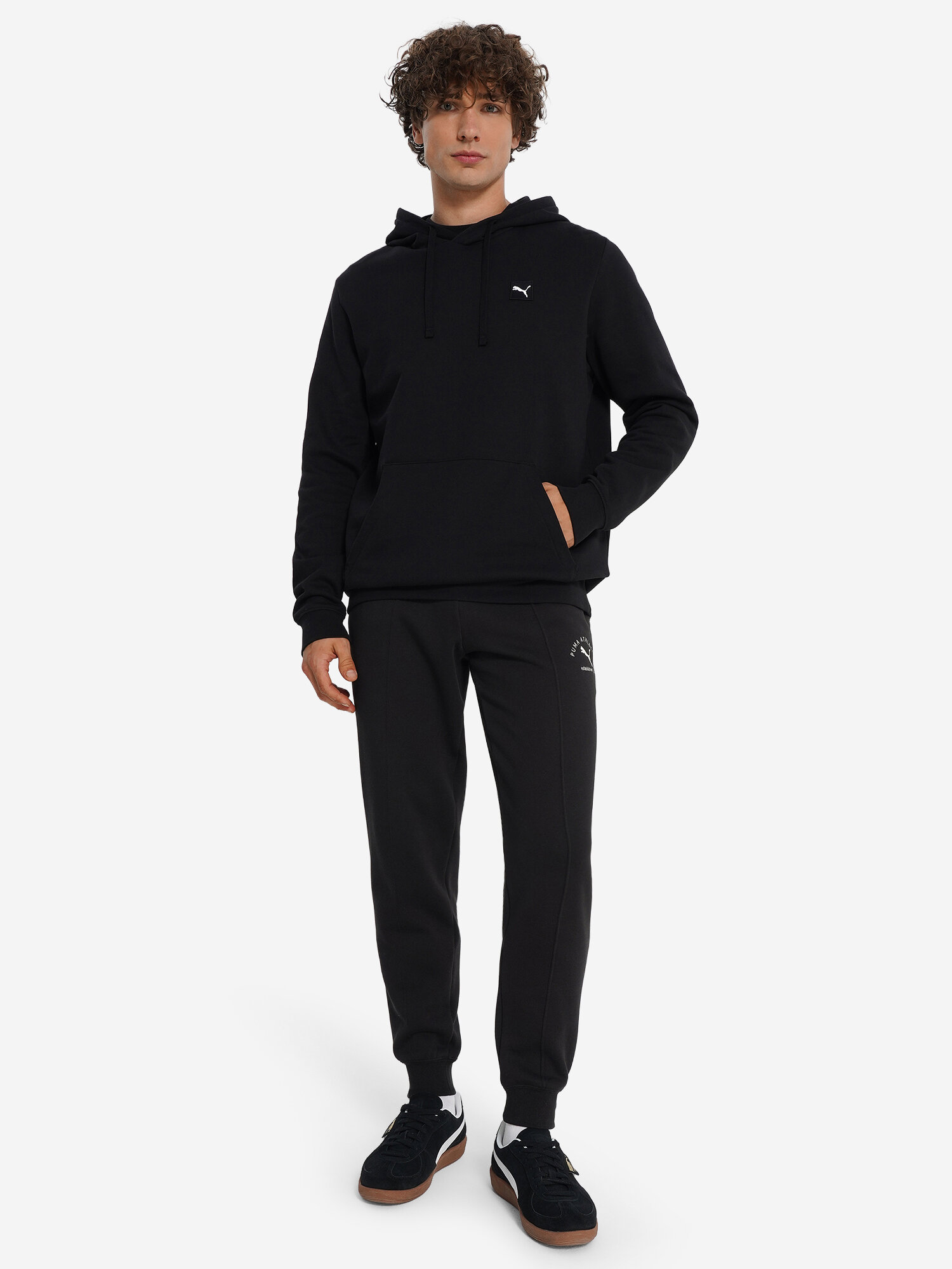 Худи спортивное PUMA, размер S, , черный — фото 1