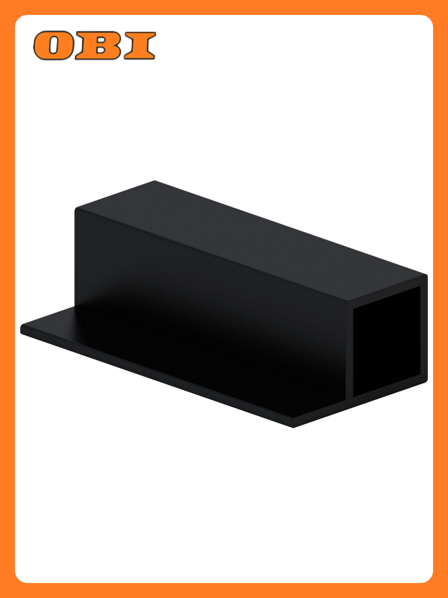 Профиль под ЛДСП "Найди" 100см, черный, влагостойкий, для мебели и стеллажей