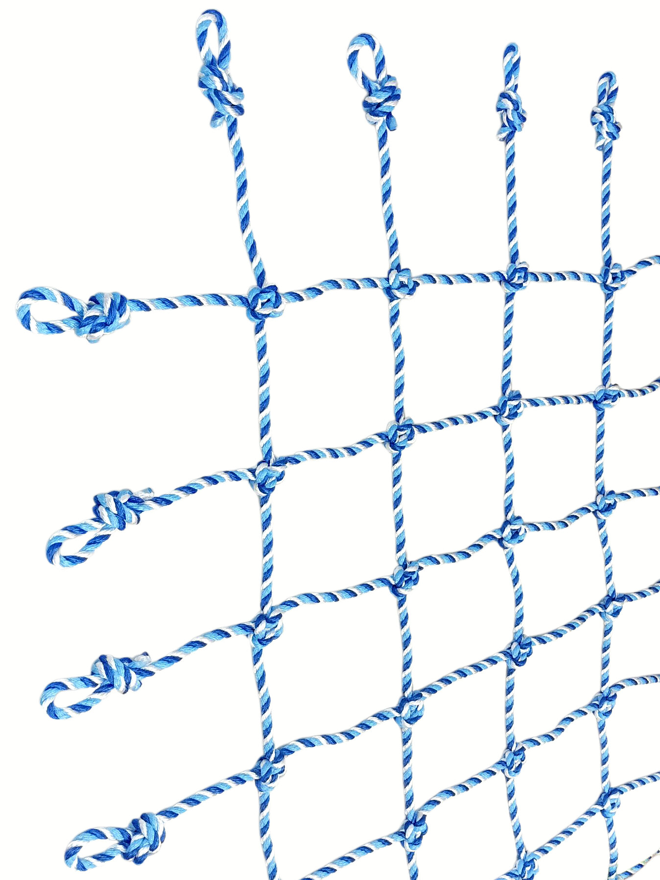 Сетка для лазания 2х2м (син-бел-гол 7х9 канатов) домашняя/уличная