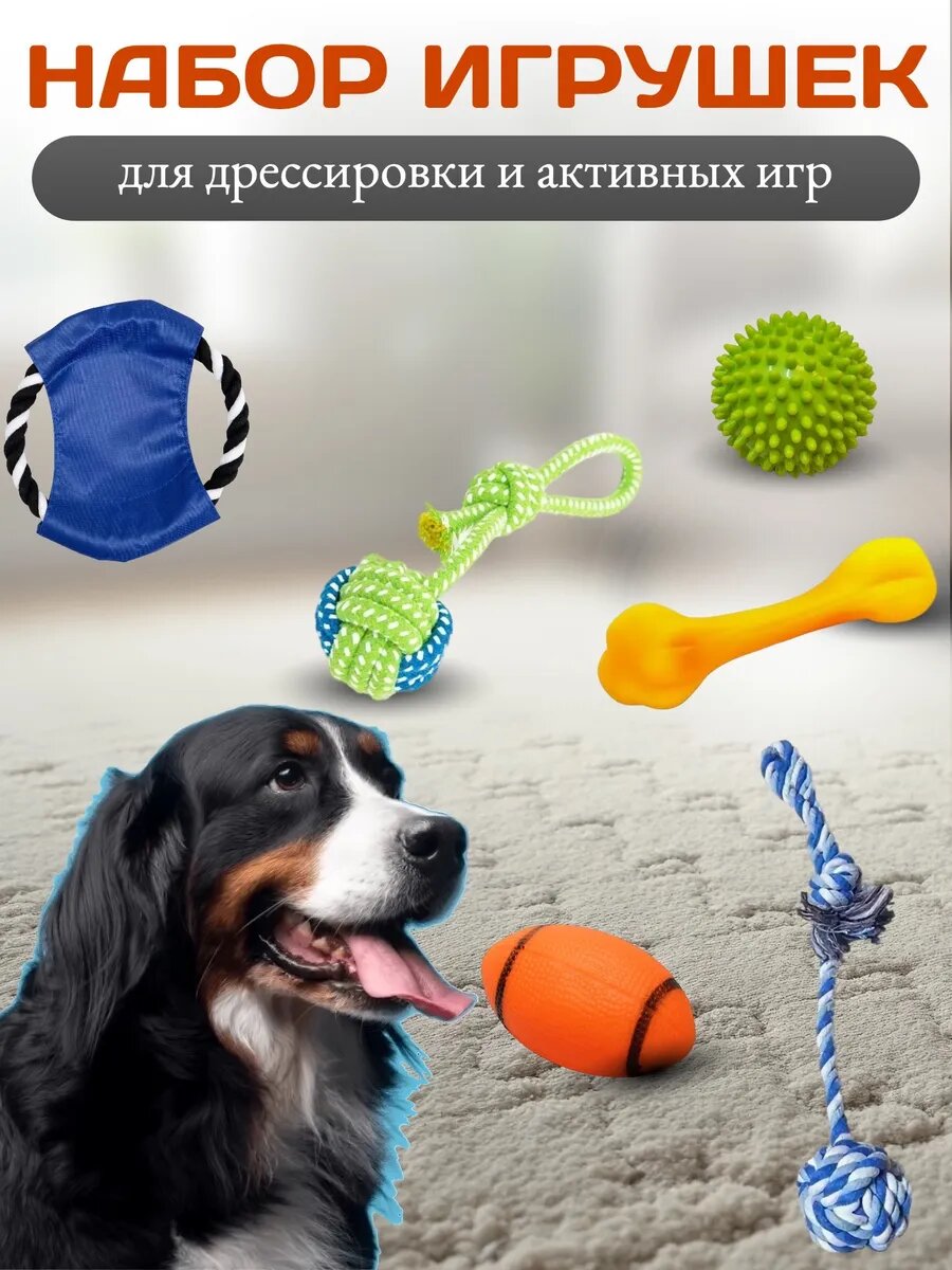 Набор игрушек для собак и щенков — фото 1