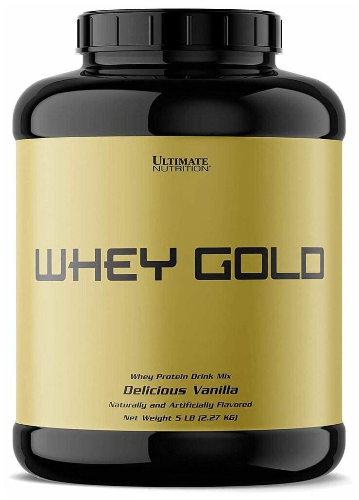 Сывороточный протеин Ultimate Nutrition Whey Gold 2270 г, Ваниль