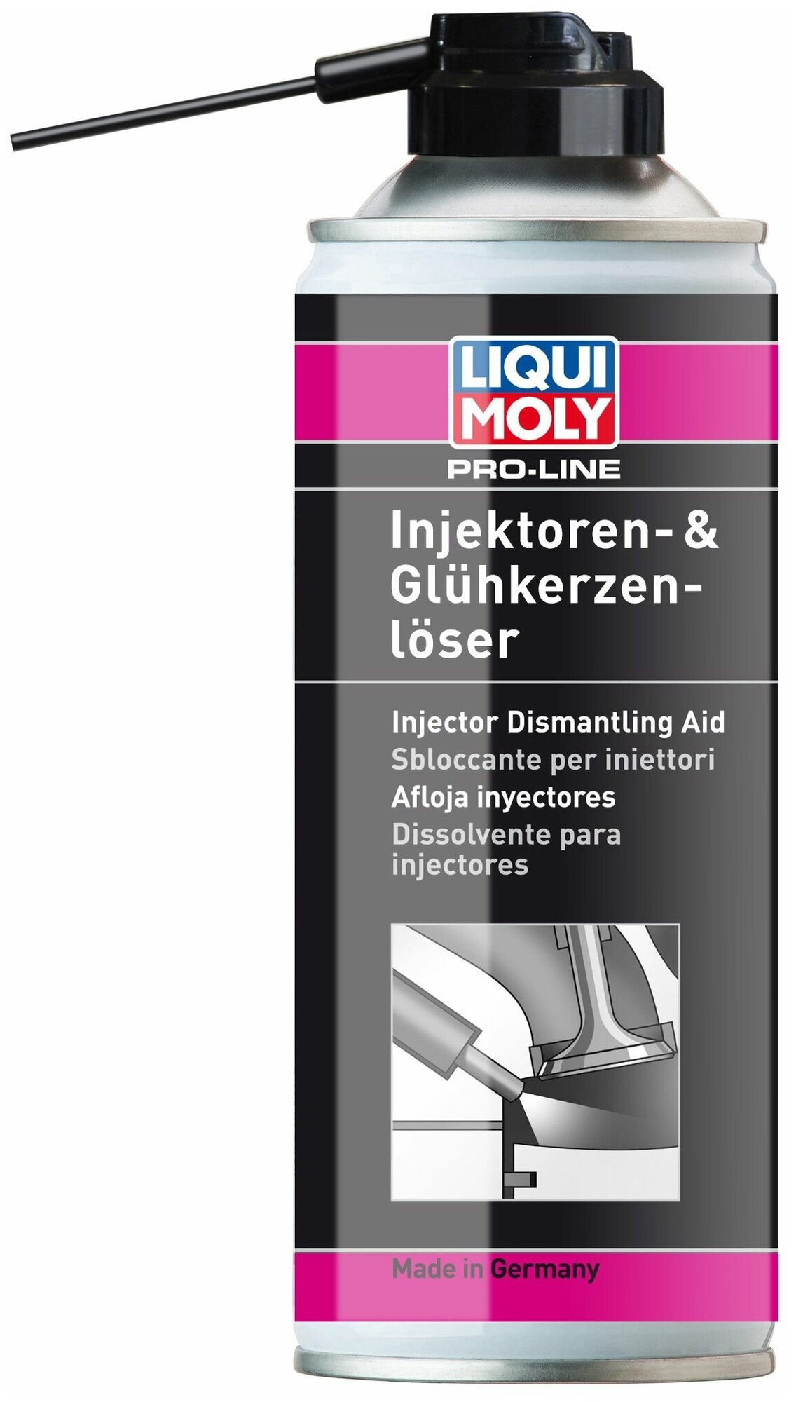 Средство для демонтажа форсунок и свечей накала LIQUI MOLY Pro-Line Injektoren- und Gluhkerzenloser 0.4 л