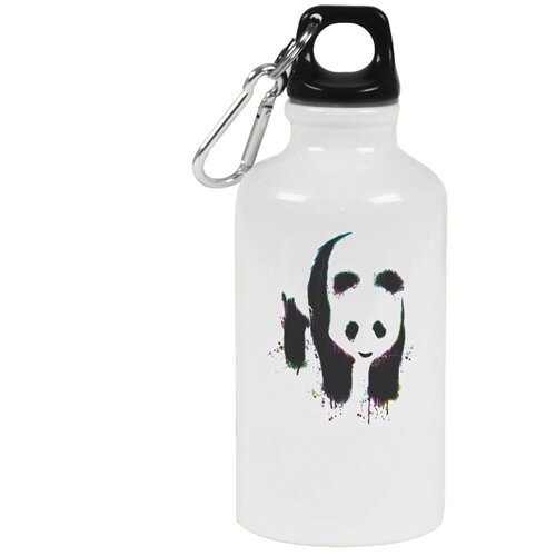 Бутылка с карабином CoolPodarok Животные Панда Дух