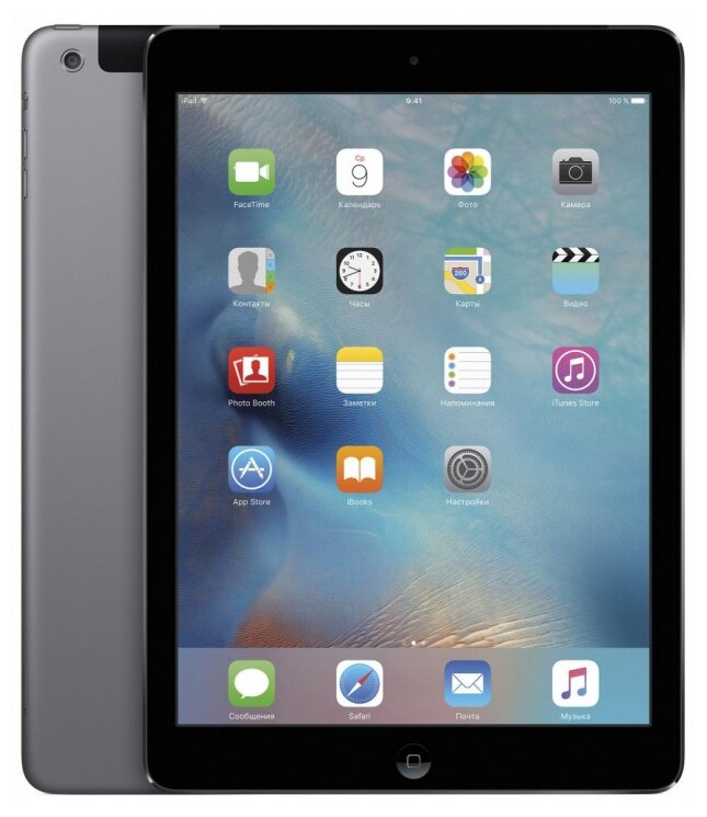 9.7" Планшет Apple iPad Air Wi-Fi + Cellular, RU, 32 ГБ, iOS, space grey