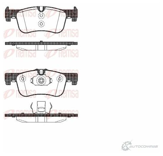 REMSA 147810 1478 10_колодки дисковые передние!\ BMW 1 F20 1.6i/1.8i/2.0D 11>