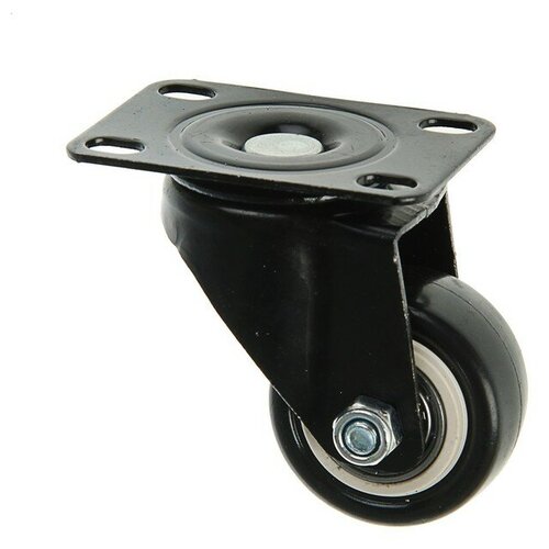 фото Колесо мебельное, d=40 мм, без тормоза, черное тундра