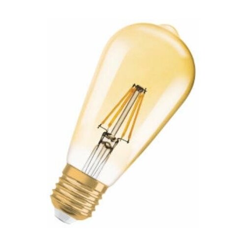 Лампа светодиодная LEDVANCE-OSRAM Vintage 1906 LED CL EdisonDIMFIL GOLD 557,5W/825 E27 140x64мм OSRAM