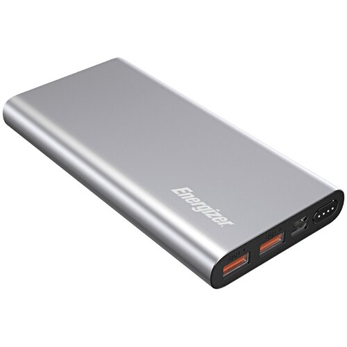 Портативный аккумуляторвнешнийдля телефонасмартфонапланшетабеспроводных наушников10000 мАчсерыйс опцией быстрой зарядкис индикатором 318800₽