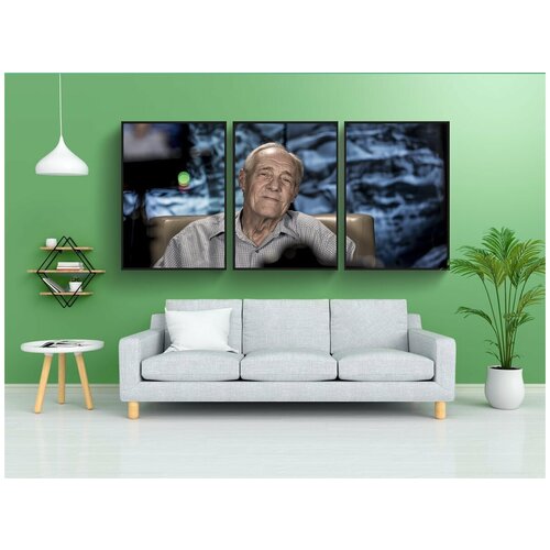 фото Набор модулных постеров для интерьера "пожилой, человек, старый" 60x90 см. в тубусе, без рамки lotsprints