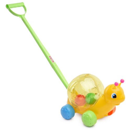 Stellar Улитка (01359), желтый/зеленый каталки игрушки plan toys каталка улитка