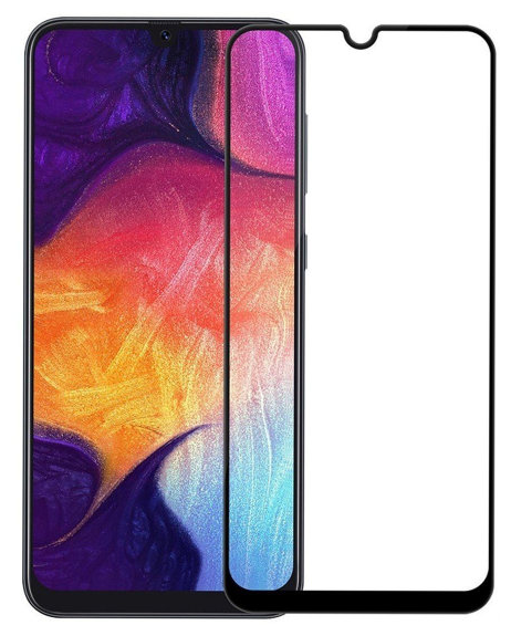 Стекло защитное LuxCase для Samsung Galaxy A22 2.5D 0.33mm Full Glue Black Frame Transparent 78499 - фото №6