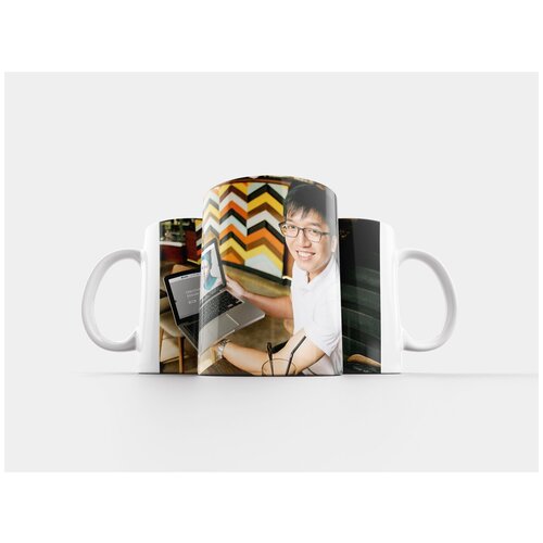 фото Кружка "глаза, зима, черный и белый" 320 мл lotsprints