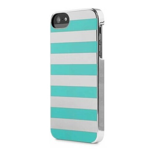 фото Чехол incase stripes snap case для iphone 5/5s/se серебристый/мятный