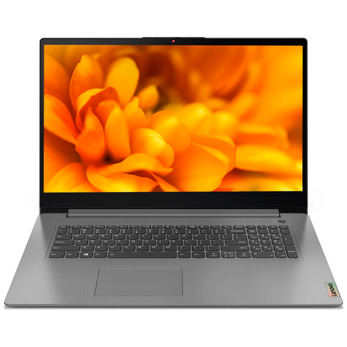 фото Ноутбук lenovo ideapad 3 gen 6 17.3" hd+ tn/celeron 6305/4gb/128gb ssd/uhd graphics/windows 10 home/noodd/серый (82h9008yru)