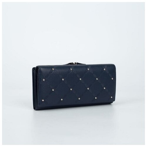 фото Кошелек жен 03-01-01. 18.5*3*9.5. 3 отд. д/карт. д/монет. синий 6886928 сима-ленд