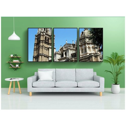 фото Набор модулных постеров для интерьера "кафедральный собор, толедо, церковь" 60x90 см. в тубусе, без рамки lotsprints