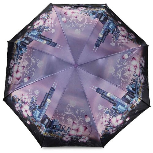 Мини-зонт Popular, механика, 4 сложения, купол 93 см., 8 спиц, чехол в комплекте, для женщин, розовый