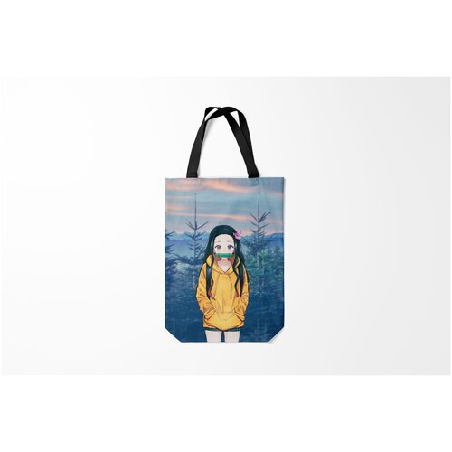 фото Сумка-шоппер / 31х42 см / аниме / клинок рассекающий демонов незуко burnettie