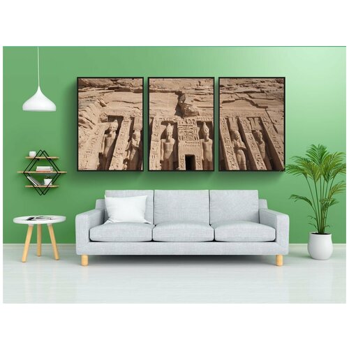 фото Набор модулных постеров для интерьера "абу-симбел, египет, луксор" 60x90 см. в тубусе, без рамки lotsprints