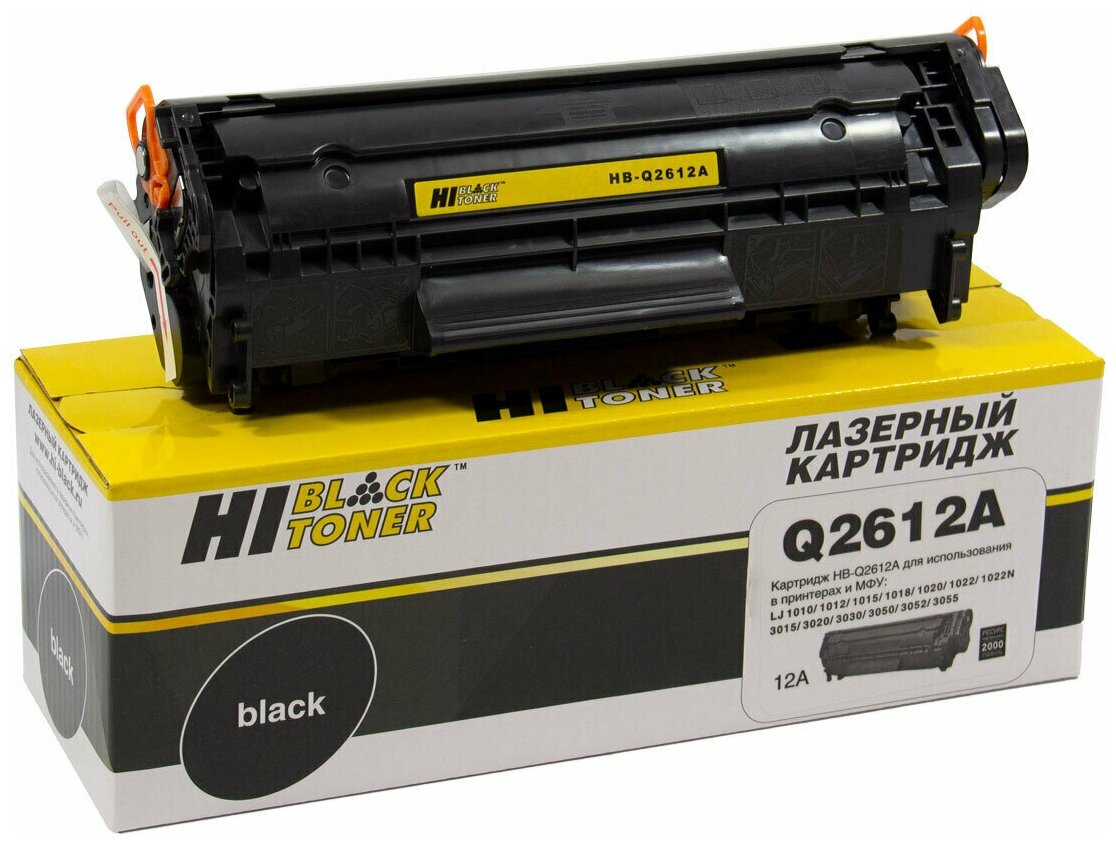 Картридж Hi-Black HB-Q2612A, черный, 2000 страниц, совместимый для P LaserJet 1010 / 1020 / 1022 / 1022n / 3015 / 3020 / 3030 / 3050 / 3052 / 3055 — купить в интернет-магазине по низкой цене на Яндекс Маркете