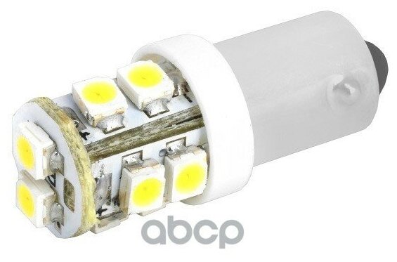 Светодиод 12v T8,5(T4w) 10 Smd С Цоколем Ba9s Конус Белая Sba9s-10smd-3528 W Skyway Skyway арт. S08201223