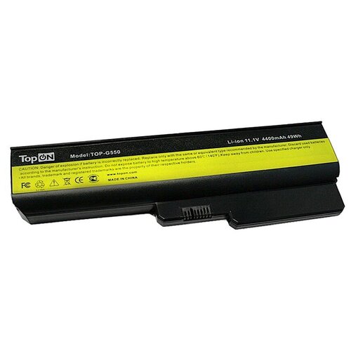 фото Аккумуляторная батарея topon для ноутбука lenovo l06l6y02 11.1v (4400mah)