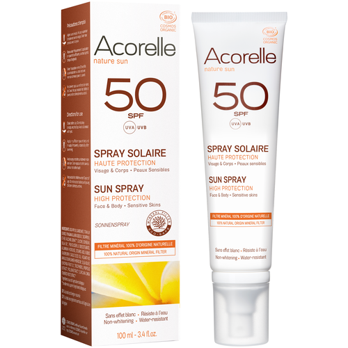 Acorelle Acorelle Солнцезащитный спрей BIO органический SPF 50, 100 мл
