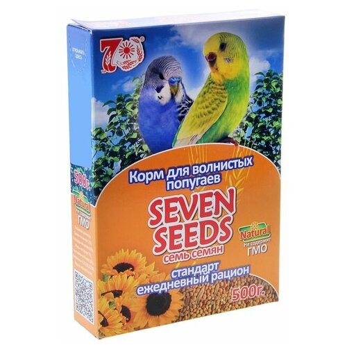 Корм Seven Seeds для волнистых попугаев, 500 г