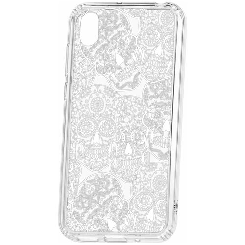 фото Чехол на huawei honor 8s / y5 2019 / honor 8s prime kruche print skull white / чехол для huawei / чехол с рисунком / чехол с принтом / чехол для хонор / чехол для хуавей / бампер на хуавей / чехол накладка для хонор / противоударная накладка для honor huawei / защита для honor / защита на huawei / cиликоновый чехол для huawei honor / пластиковый чехол на huawei / защитный чехол для honor / чехольчик / защита телефона / ударопрочный чехол кruче