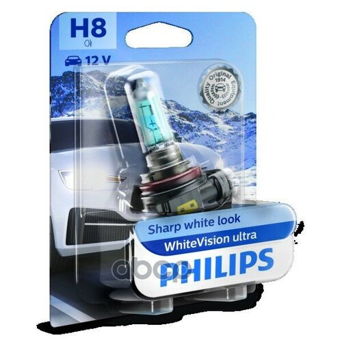 Philips1 PHILIPS Лампа H8 12360 WhiteVision ultra 12360WVUB1 PHILIPS 12360WVUB1 PHILIPS 12360WVUB1