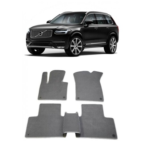 Volvo XC90 II 5мест 2014 - н в коврики EVA Smart Комплект в салон 3108₽