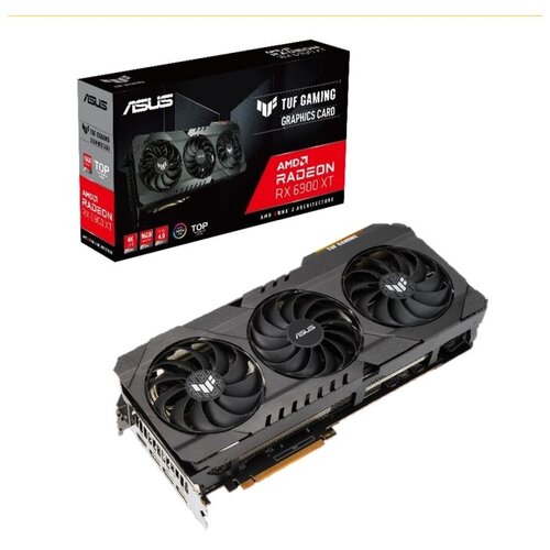 Видеокарта 16 Gb ASUS Radeon RX 6900 XT TUF GAMING TUF-RX6900XT-T16G-GAMING RTL 12276900₽