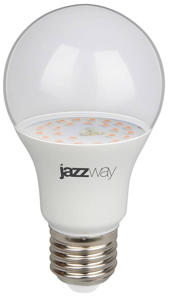 Лампа светодиодная  для растений jazzway PPG AGRO Clear, E27, A60, 9 Вт